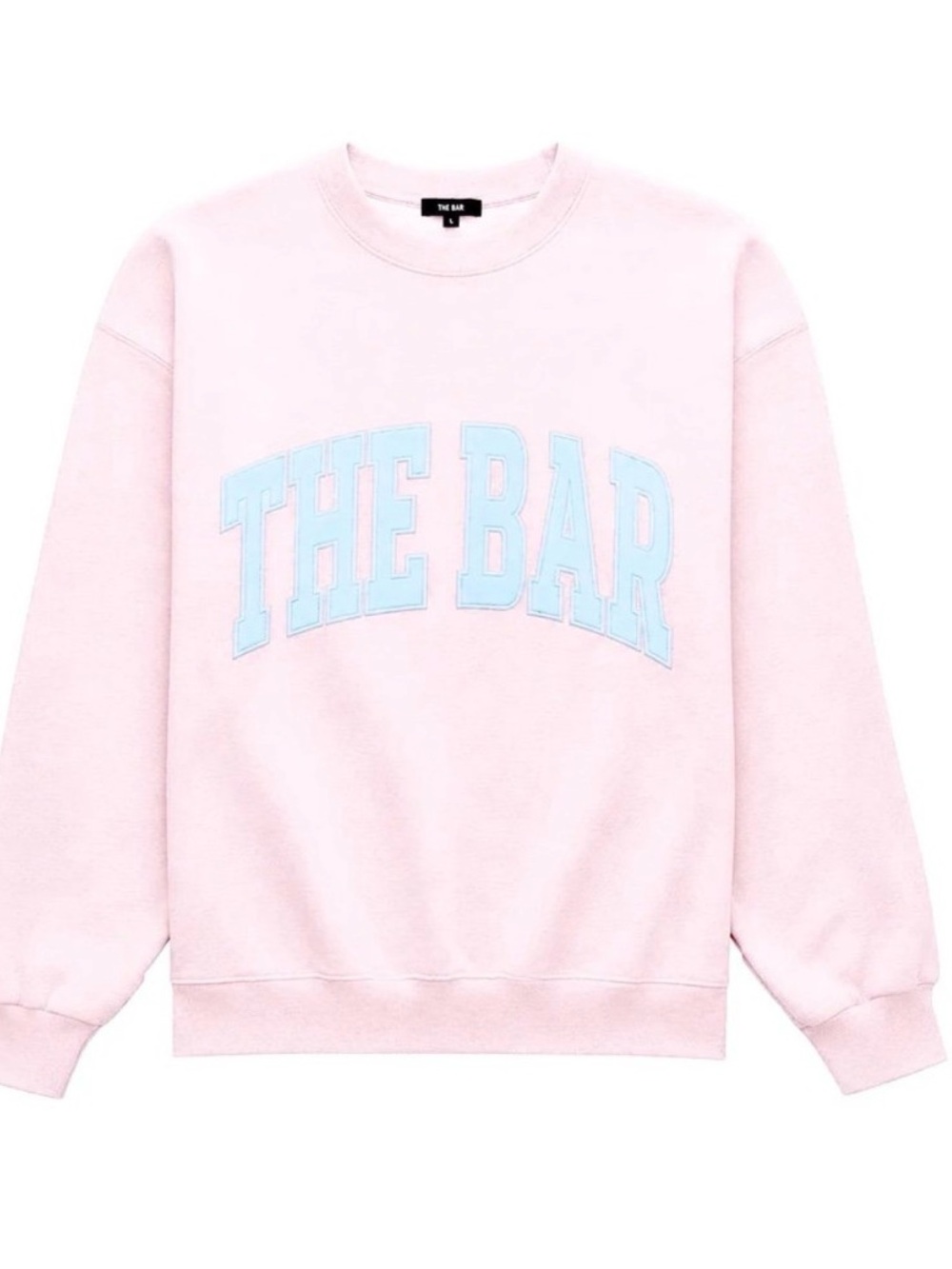 THE BAR INSIDE OUT REVERSIBLE SWEATSHIRT PEONY/IRIS Size XL